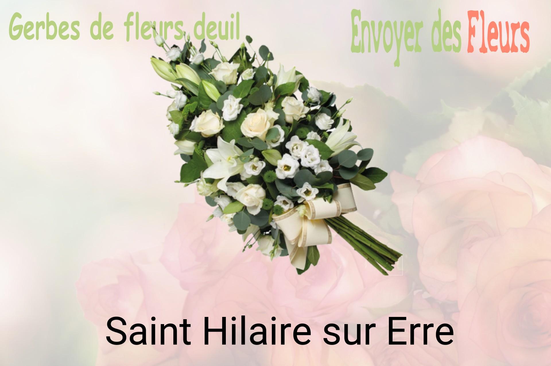 Gerbe de fleurs de deuil livrée à Saint-Hilaire-sur-Erre